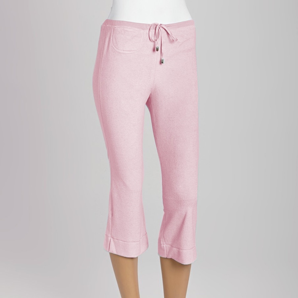 Nūspört Tie Front Capri Pants